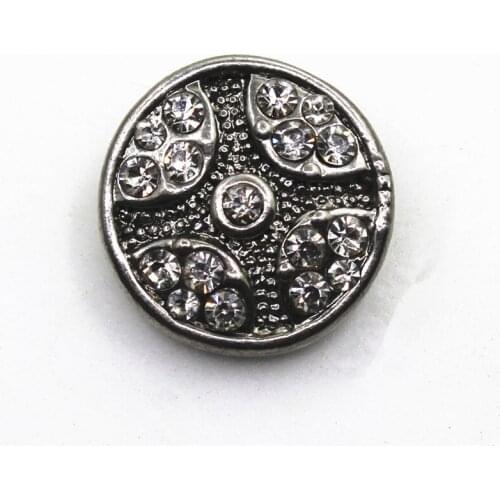 Wholesale 10pcs/lot Crystal flower Snap Buttons fit 18mm Snap Necklace charms Bracelet Bangles DIY Jewelry Snap Pendant Charms