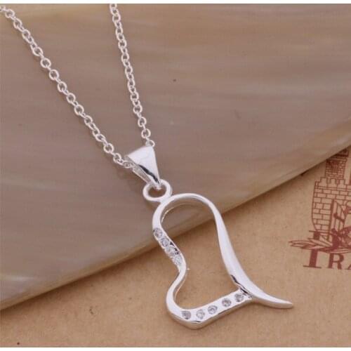 Wholesale High quality silver plated Fashion jewelry chains necklace pendant WN-155