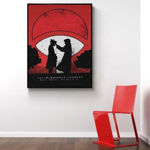 Sasuke and Itachi Posters and Prints Sasuke Classic Japanese Anime Canvas Painting Animation Wall Art Pictures for Living Room