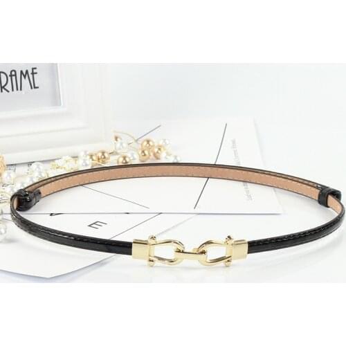 Fashion thin PU Patent leather belt adjustable women belts HOT red waistbands lady dress decorate black High Quality Solid white