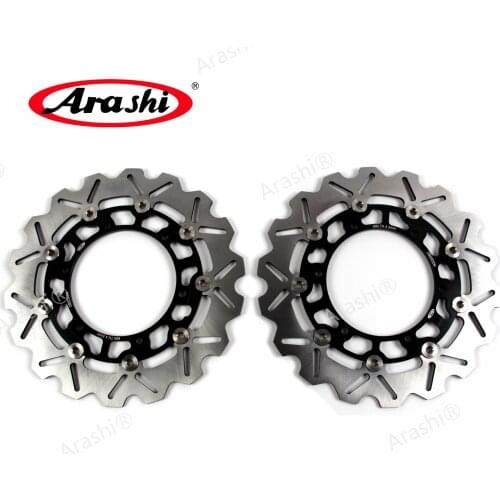 ARASHI CNC Front Brake Rotors Discs For YAMAHA FJR 1300 2001-2004 2002 2003 FJR1300 FJR-1300 XVS 1300 XV1700 XV1900 BT1100