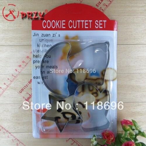 Christmas series Stainless steel Cookie Cutter Mold Biscuit Decorating Cake cookies mould set No.C018