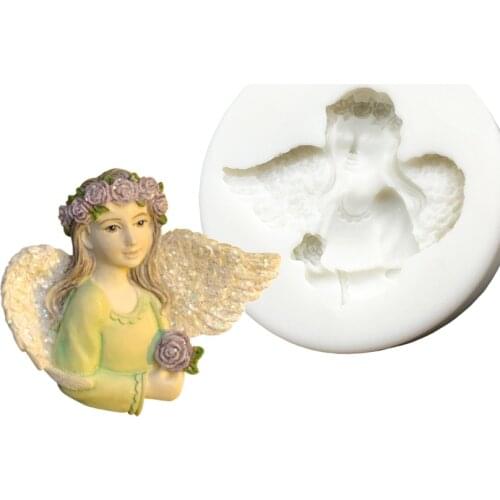 Garland Angel Girl Silicone Cake Baking Mold Sugarcraft Chocolate Cupcake Fondant Cake Decorating Tools