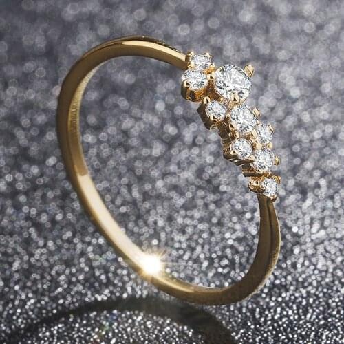 TRACYSWING Ring For Women Lady Mini Cubic Zirconia Finger Ring Wedding Valetine Gift Fashion Jewelry TWKCR335