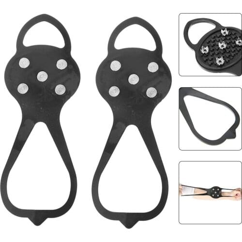Universal Non-slip Shoe Gripper Spikes Cleats Cover W/ Good Elasticity Foot Slip Protection Winter Climbing Anti-Slip Snow Spike