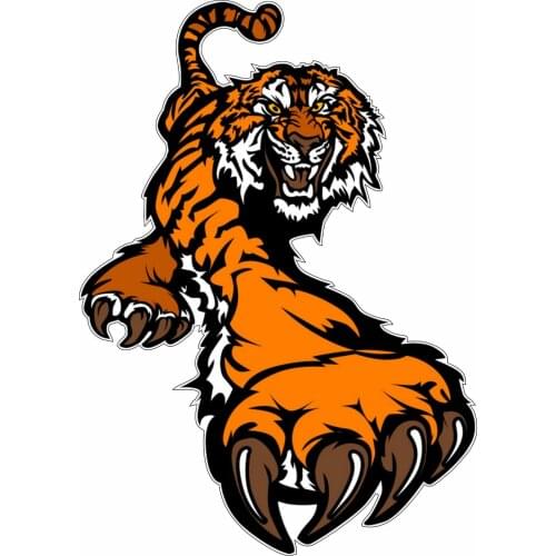 Tiger Cartoon Drawing Animal Bumper Sticker for Tuning Laptop Trunk Wall Fridge Windshield Vinyl Decal waterproof PVC