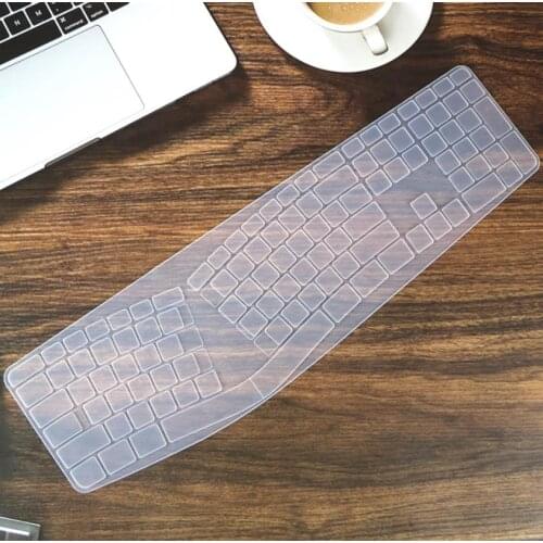 Waterproof Dustproof Clear Transparent Silicone keyboard Skin Guard Cover Protector For Logitech ERGO K860 keyboard