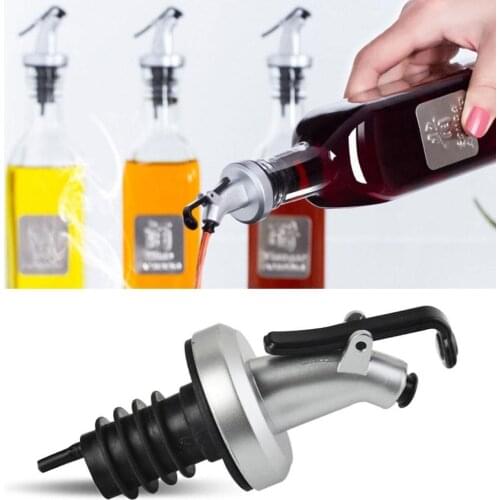 1pc Oil Spout Oil Bottle Plug Pour Mouth Wine Stopper Soy Sauce Vinegar Bottle Plug Oiler Kitchen Supplies