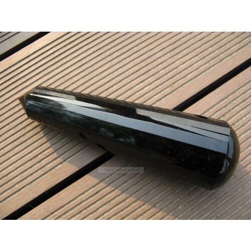 252g 24 SIDED NATURAL OBSIDIAN ROCK QUARTZ CRYSTAL HEALING POINT SUPER