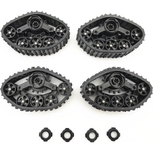 4Pcs Upgrade Track Wheels Spare Parts for 1/16 WPL B14 B24 C14 C24 Truck RC Car Accessories Upgrade Spare Parts RC Car Parts