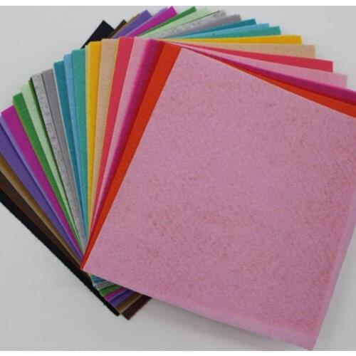 40 Colors Multicolor Sewing DIY Handmade Polyester Felt Fabric Pack Cloth Non Woven Home Decor Material