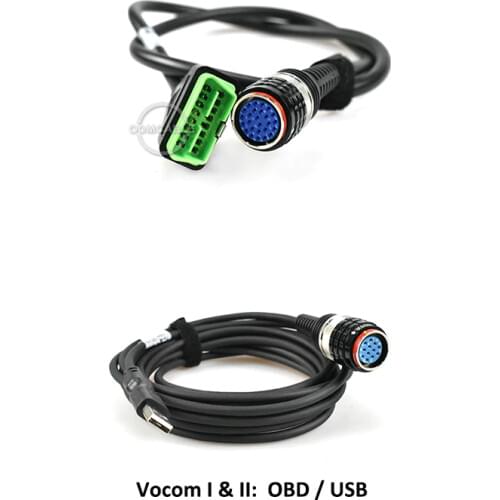 Auto cable for volvo vocom II OBD OBDII connect cable with vocom usb diagnostic cable vovom truck Excavator scanner tool
