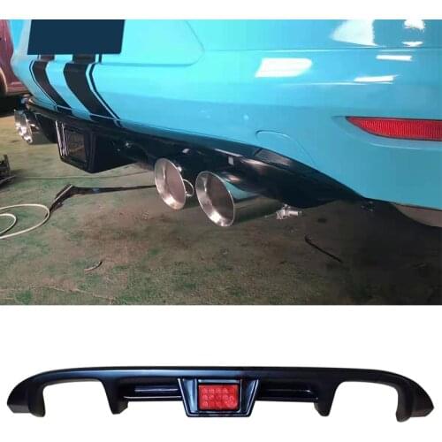 Car Rear Diffuser Lip Bumper Spoiler Plastic Body Kit For Volkswagen VW Scirocco 2009 - 2014