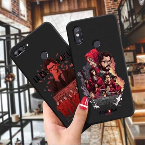 Spain TV Money Heist House Paper black TPU Soft Phone case for XIAOMi5X Mi6X Mi A2Lite Mi A3 Mi8 Mi9 Mi8t Mi10 Note10