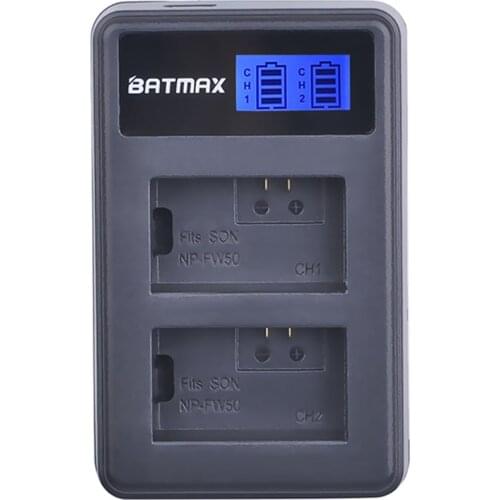 NP-FW50 NP FW50 NPFW50 LCD Display USB Dual Charger For Sony A3000 A5000 A5100 A6000 A33 A55 A7R ENX6 ENX3 ENX5 ENX75T 5R 5N