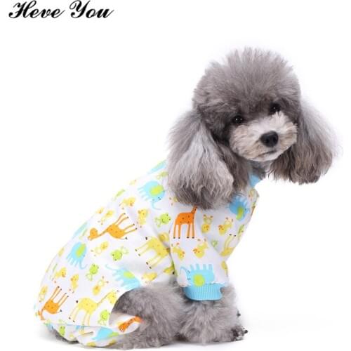 Heve You New Dog Clothing Cute Lapel Pet Clothes for Dogs Chihuahua Small Pet Pajamas Puppy Cat Clothes Dog Jumpsuits Products