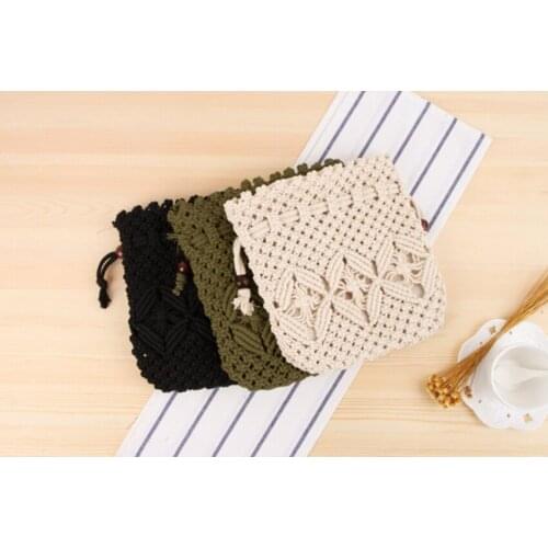 Korean fashion retro new wild Messenger bag we said ins vacation leisure beach bag straw hand bag