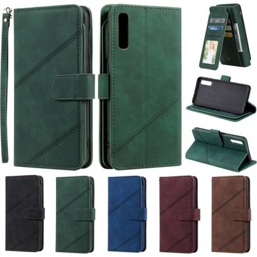 Flip Stand Leather Phone Case For Samsung Galaxy A50 A70 A40 A30 A20 A10 A30S A50S A70S A21S A51 A71 Wallet 9 Card Slots Cover