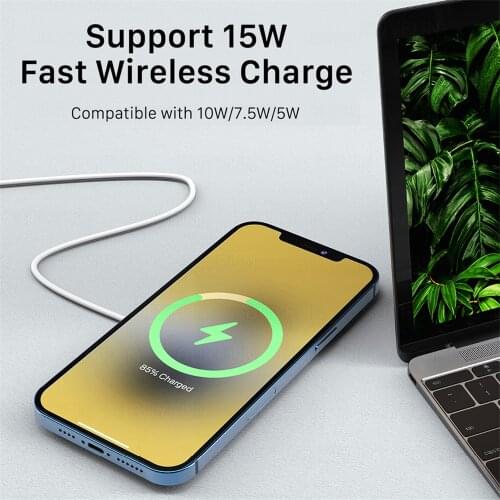 For iPhone 12 Magnetic Wireless Quick Charger 15W Magnetic Fast Charging Pad Wireless Chargers for iPhone 12 Pro Max USB Charger