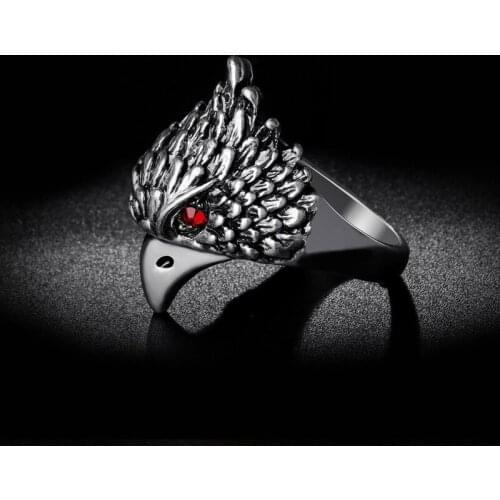 CIBOCIBO Eagle Men Ring 2021 Vintage Trendy Ring For Men Punk Brand Designer Luxury New High Quality Retro Anillo Para Hombres