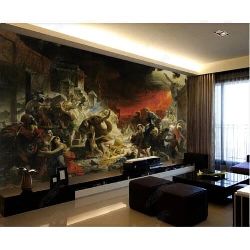 Custom mural 3d photo wallpaper European classical character earthquake disaster living room wallpaper for wall 3 d in rolls