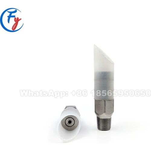 Rubylith core single jet edge trimming nozzles with PTFE sleeve, rubylith core needle jet spray nozzle with PTFE sleeve