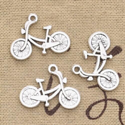 10pcs Charms Bicycle Bike 26x18mm Antique Making Pendant fit,Vintage Tibetan Silver color,DIY Handmade Jewelry