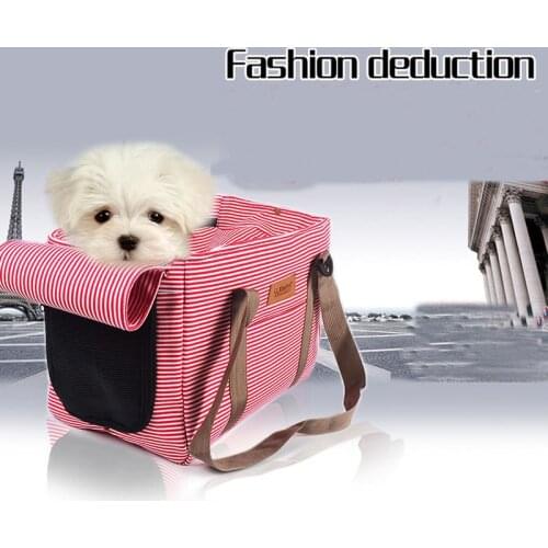 Portable Dog Bags Sturdy Nylon Pet Carrier Travel Double Shoulder Backpacks Sport Riding Hiking Outdoor Pet Carrier Bag
