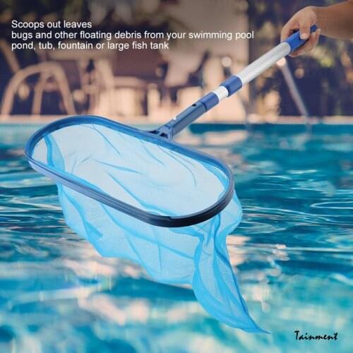 Swimming Pool Cleaner Supplies/Professional Heavy Duty Pool Leaf Rake Fine Mesh Frame Net/Swimming Pool Cleaning Leaf Skim Net