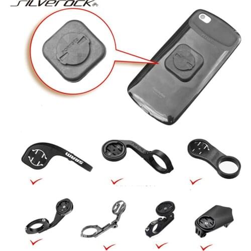 SILVEROCK Bike Bicycle Phone Sticker Mount Computer Mount GPS Bracket Cycling for GARMIN Edge 1000 800 500 WAHOO Computers