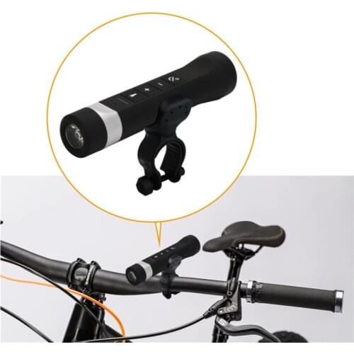 Bike Light Multifunction Bluetooth Flashlight Speaker Music Torch Bike Cycling Portable Stream Audio Wirelessly From Smartphone