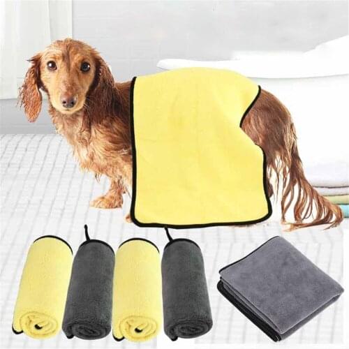 Absorbent Towel Super-sized Pet Dog Microfiber Soft Bath Towel Cat Hoodies Shower Wash Drying Towels Puppy Washing Product