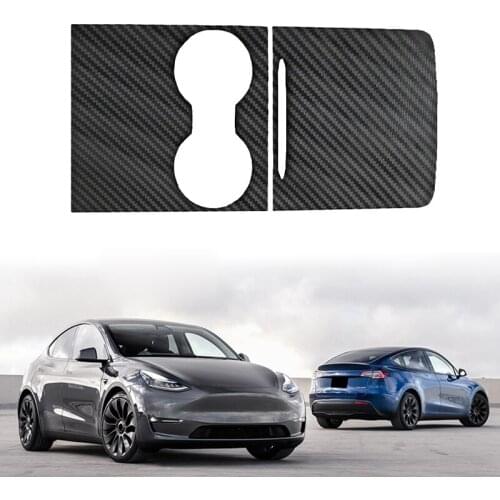 Car Center Console Panel Protective Sticker Decoration Trim for Tesla Model 3 Y 2021