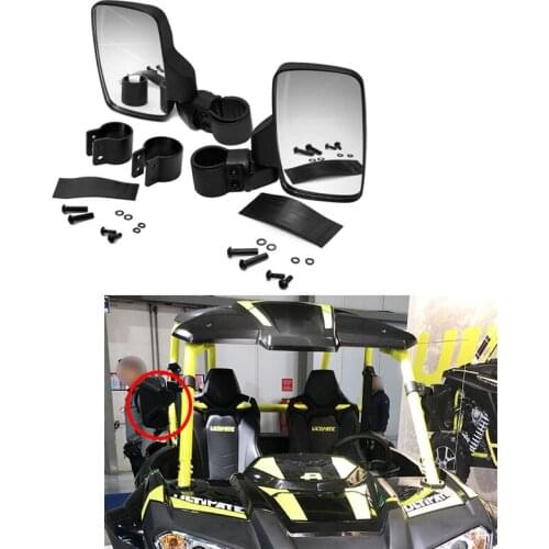 UTV 1.75" 2" MirrorsSide Rear View Mirrors w/ Free Rivets for Can Am Maverick X3 for Polaris RZR 800 900 1000 RZR PRO XP 2020