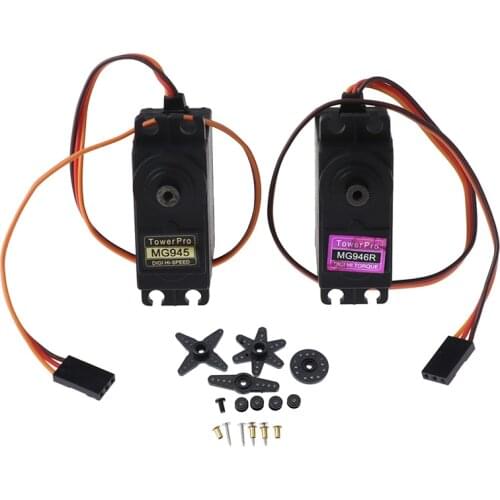 1pc High Quality MG945 MG946 Upgrade Rc Metal Gear Torque Servo For Boat Car Metal Servo