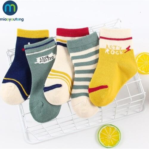 10 pcs/lot Cartoon Winter Thick Cotton Baby Girl Socks For Children Kids Boy Childrens Warm Socks With Inscriptions Miaoyoutong