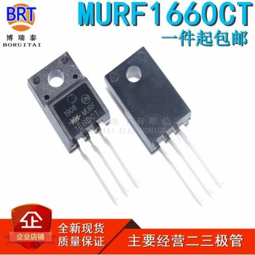 10pcs/lot MURF1660CT U1660CT TO220F 600V16A Fast-Recovery Diode Spot