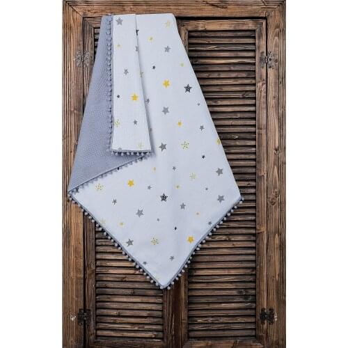 White Multi-Purpose Double-Deck Müslin Blanket 110x110