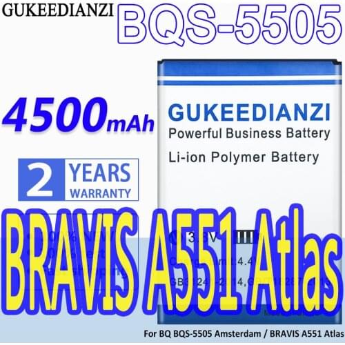 3900mAh Powerful For BQ BQS-5505 Amsterdam / BRAVIS A551 Atlas Smart Phone Battery