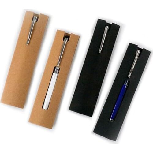 5pcs Handmade Craft Paper Pen Bag Gift Pencil Bag Holder Case Vintage Retro Style Pen Pouch Holder Single Pencil Bag