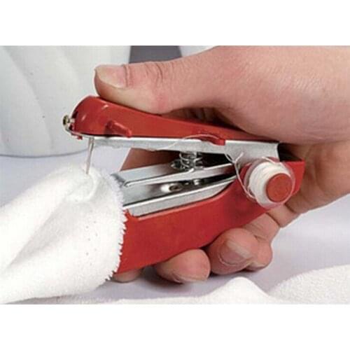 500pcs/lot Useful Portable needlework Cordless Hand-Held Clothes Fabrics Sewing Machine