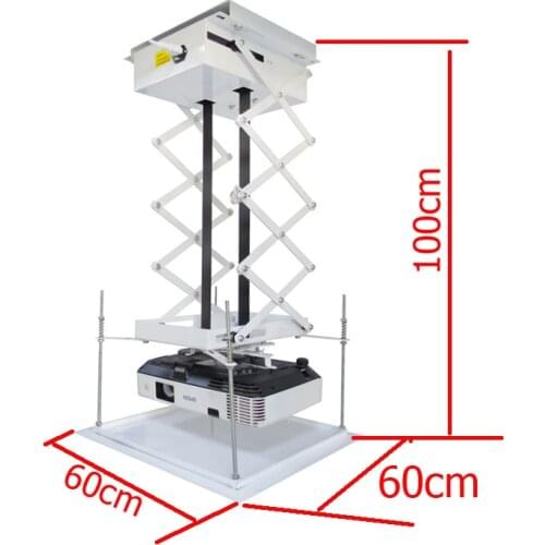 Big Plate Size 1meter Motorized Electric Elevator Ceiling Projector Mount Bracket Lift Ladder Heavy Truck 220v Ceil Two Motor