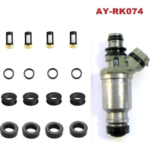 Free shipping 4sets Fuel injector repair kit for injector 23250-16120 94850021 FJ512 84212152 4G1291 FJ10137 for toyota 1.6L