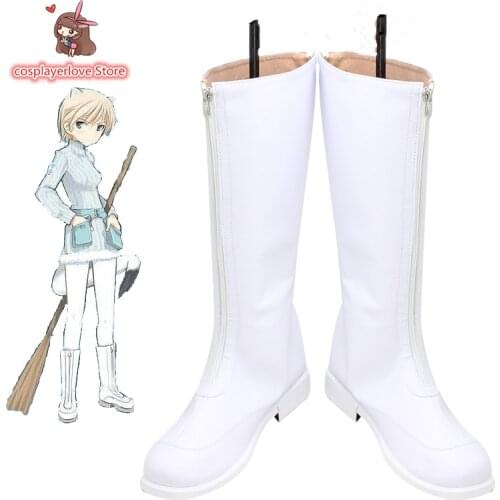 Strike Witches Nikka Edvardine Katajainen Cosplay Costumes Shoes Boots Custom Made For You