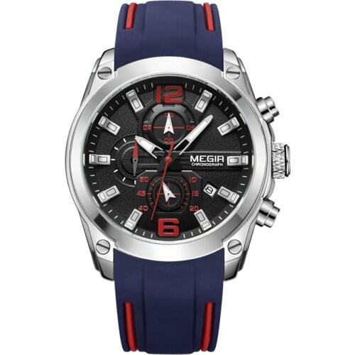 New Top Brand Luxury Mens Sports Quartz Watches Waterproof Multi-function Wristwatches Chronograph Calendar Watch Reloj Hombre