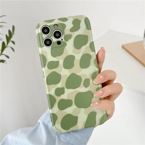 Leopard Print Phone Case For iPhone 12 11 Pro Max XR X XS 7 8 Plus Camera Protection Back Cover For iPhone 11 12 Mini 12 Pro Max