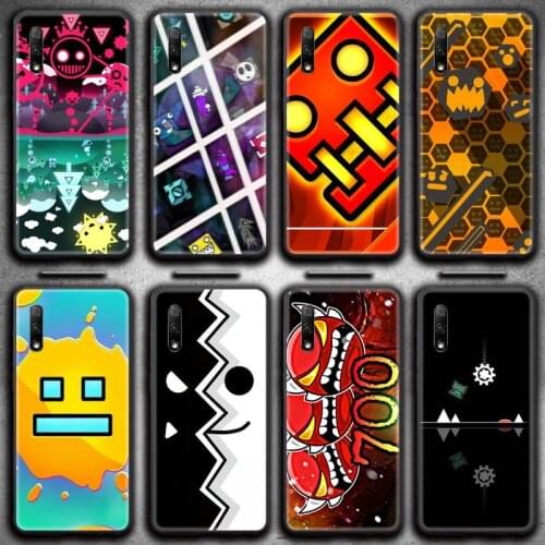 HOTCASHOP hot game Geometry Dash Phone Case for Huawei Honor 30 20 10 9 8 8x 8c v30 Lite view 7A pro