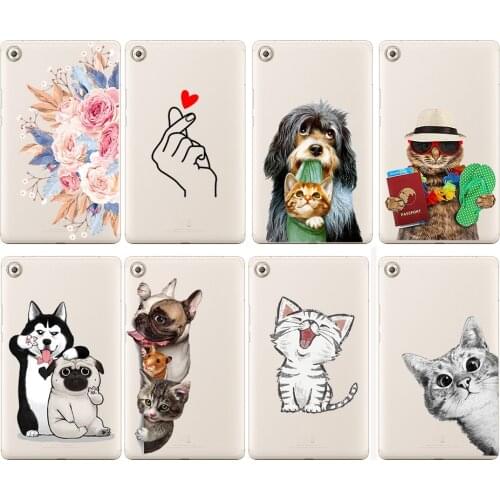 For Huawei MediaPad M5 8.4" 10.8" Case Soft TPU Protective Case for Huawei M5 Shockproof Tablet Funda Cover