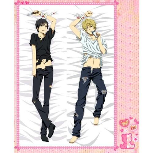 Anime Cartoon DuRaRaRa Double-Sided Bolster Hugging Pillow Case Cover Pillow Cover Pillowcase Peach Skin 2 Way No.8063