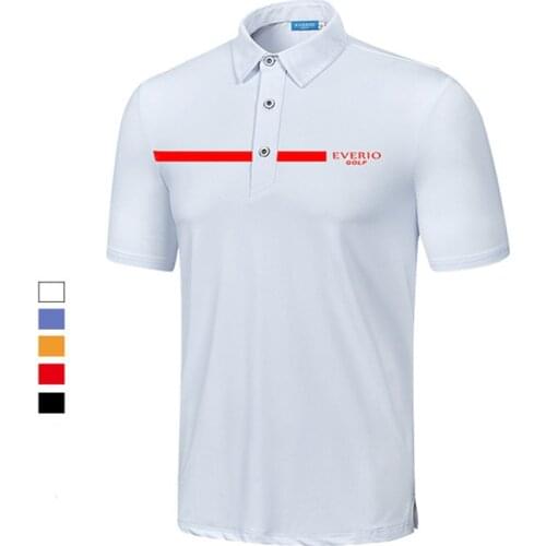 2021New Golf Apparel MenS Short Sleeve Lapel T-Shirt Quick Dry Summer Clothing Golf Tennis Baseball Sportswear Breathable Shirt